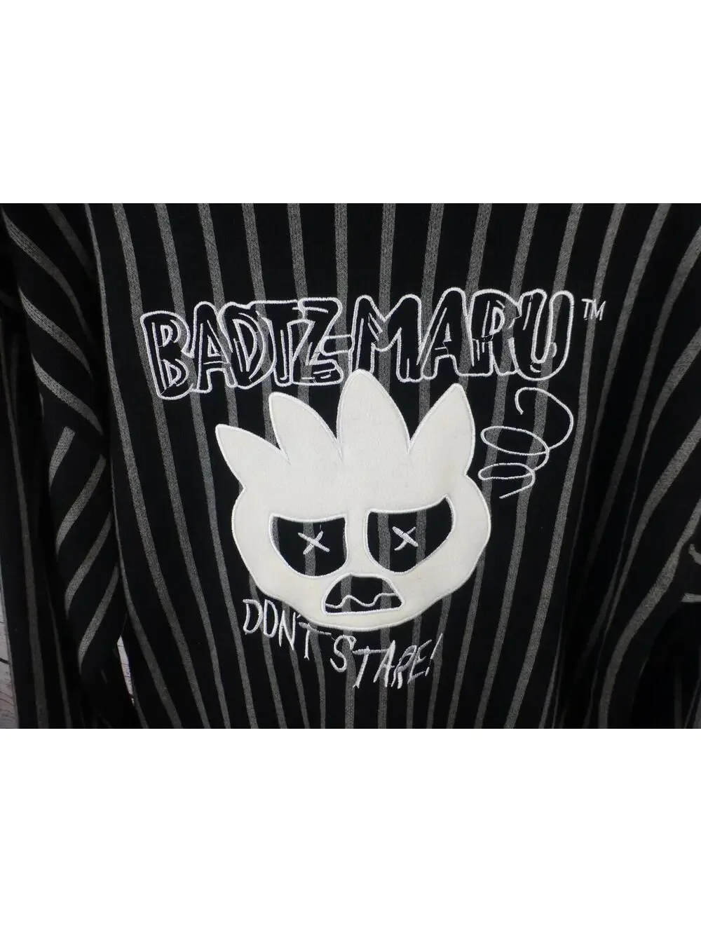 Forever 21 Men's Badtz-Maru Striped Cardigan Sweater Hello Kitty XL NWT J4A - Picture 8 of 14